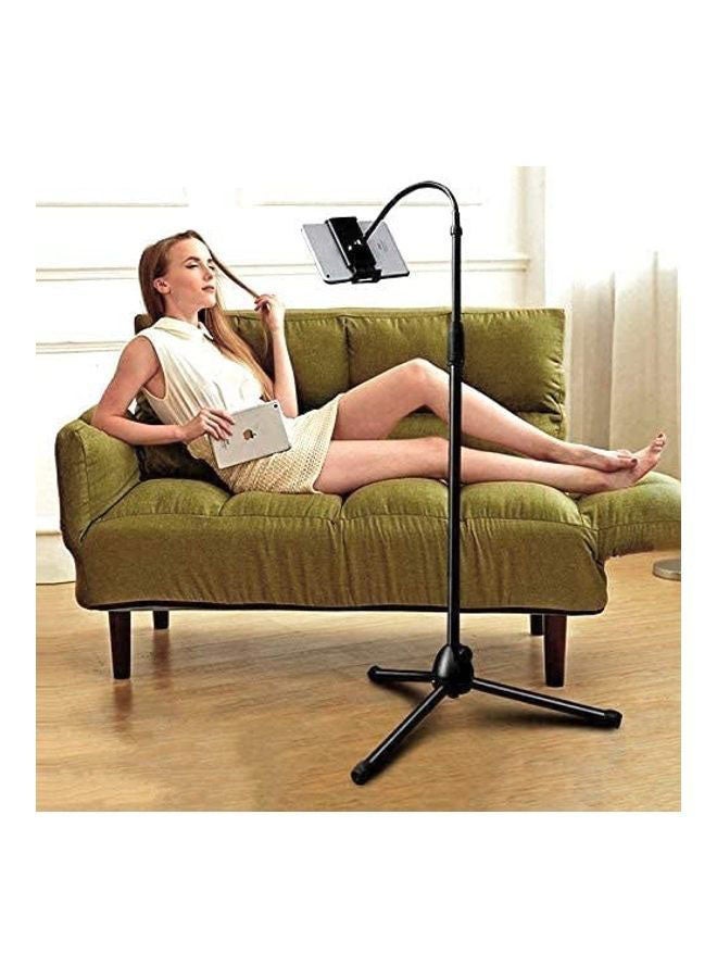 TechnoMounts - Adjustable 360° Tripod Mobile Tablet Stand Universal Holder For Phone And Tablet 3.5-12.5  Inch Black - Image 1