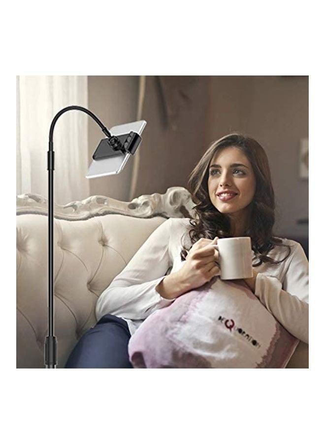 TechnoMounts - Adjustable 360° Tripod Mobile Tablet Stand Universal Holder For Phone And Tablet 3.5-12.5  Inch Black - Image 1