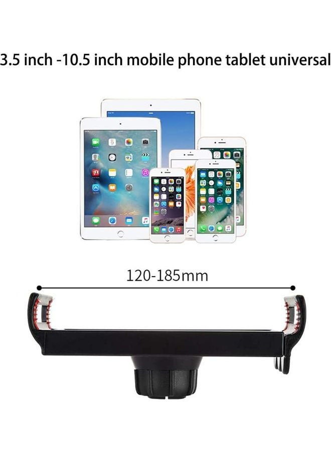 TechnoMounts - Adjustable 360° Tripod Mobile Tablet Stand Universal Holder For Phone And Tablet 3.5-12.5  Inch Black - Image 1