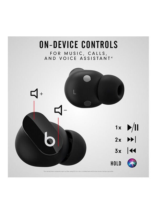 beats Dr. Dre Studio Buds Noise-Canceling True Wireless In-Ear Headphones Black  - Image 3