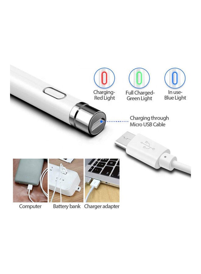 Black Tiger - Pen For Apple iPad Stylus Features A Fine Tip Of 1.2mm White - Image 1