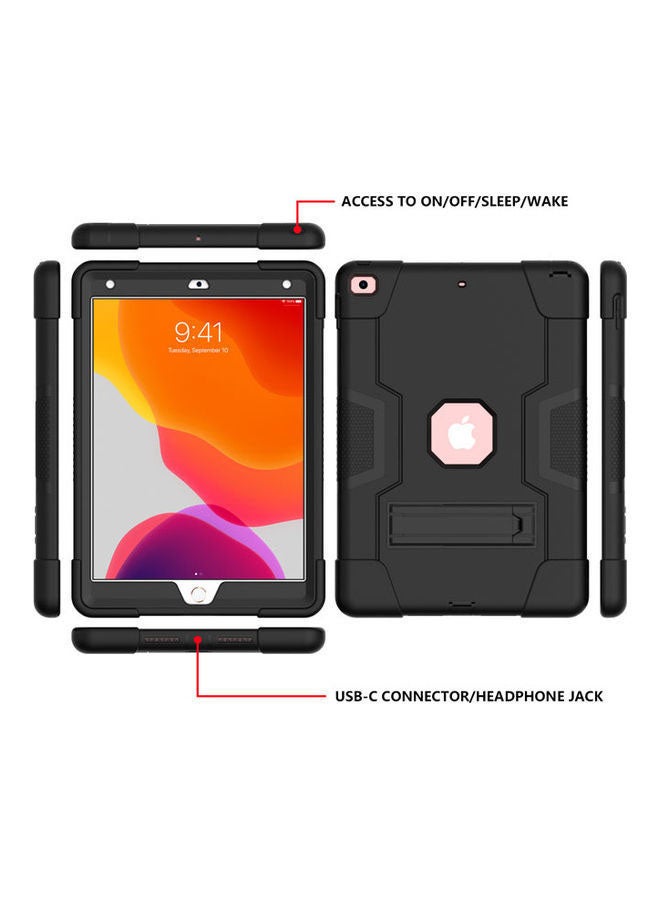 روك بو غطاء حماية واق لجهاز أبل آي باد مقاس 10.2 بوصة من الجيل التاسع/ الثامن/ السابع مقاس 10.2 بوصة 2021/2020/2019 أسود - Image 4