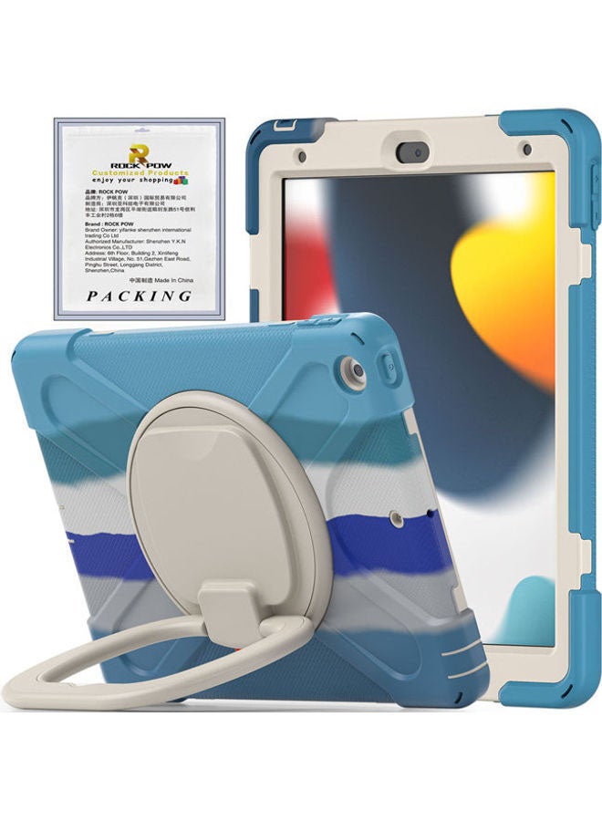 Rock Pow Protective Case Cover For Apple iPad 10.2 inch 2021/2020/2019(9th/8th/7th) Gen Multicolour - Image 2