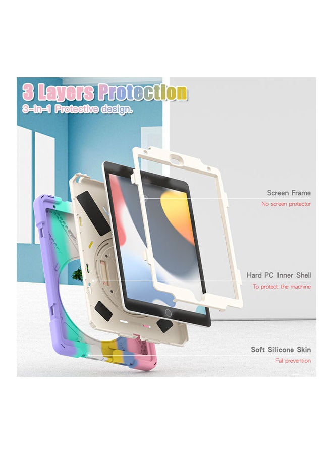 روك بو غطاء حماية واق لجهاز أبل آي باد مقاس 10.2 بوصة من الجيل التاسع/ الثامن/ السابع مقاس 10.2 بوصة 2021/2020/2019 متعدد الألوان - Image 4