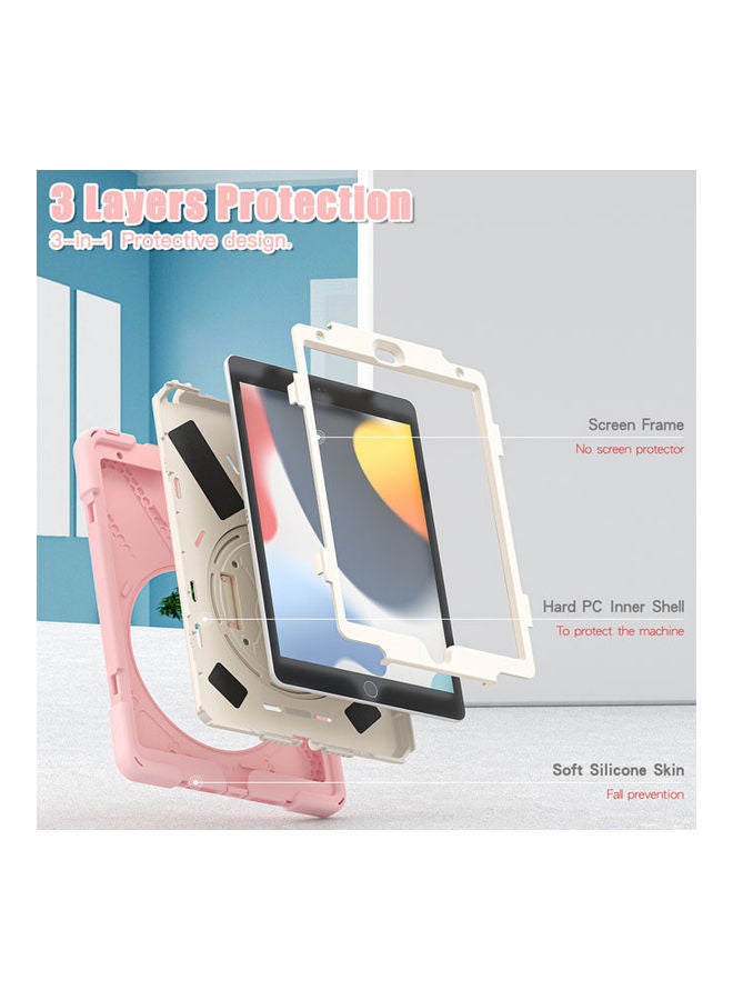 Rock Pow Protective Case Cover For Apple iPad 10.2 inch 2021/2020/2019(9th/8th/7th) Gen Cherry Pink - Image 4