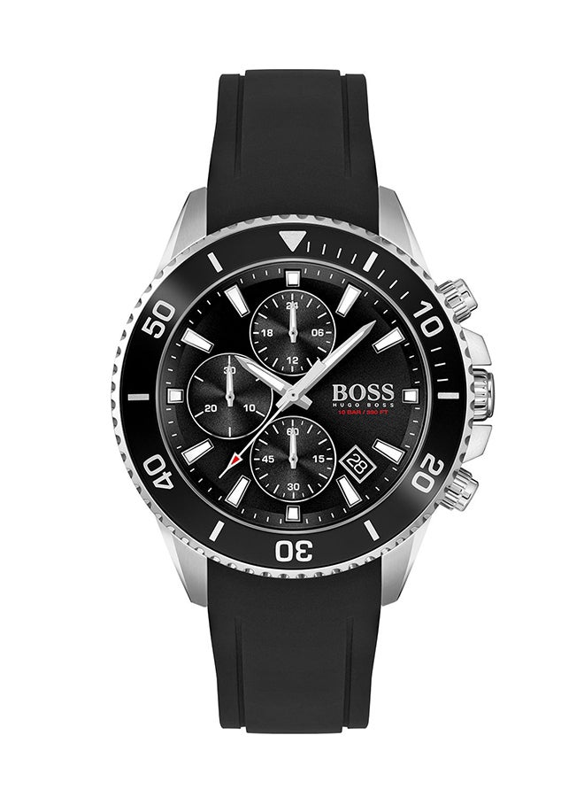 HUGO BOSS Men's Admiral  Black Dial Watch - 1513912  - Image 1
