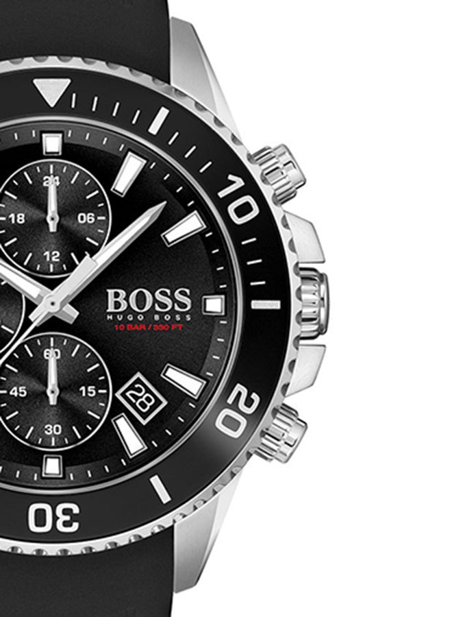 HUGO BOSS Men's Admiral  Black Dial Watch - 1513912  - Image 4