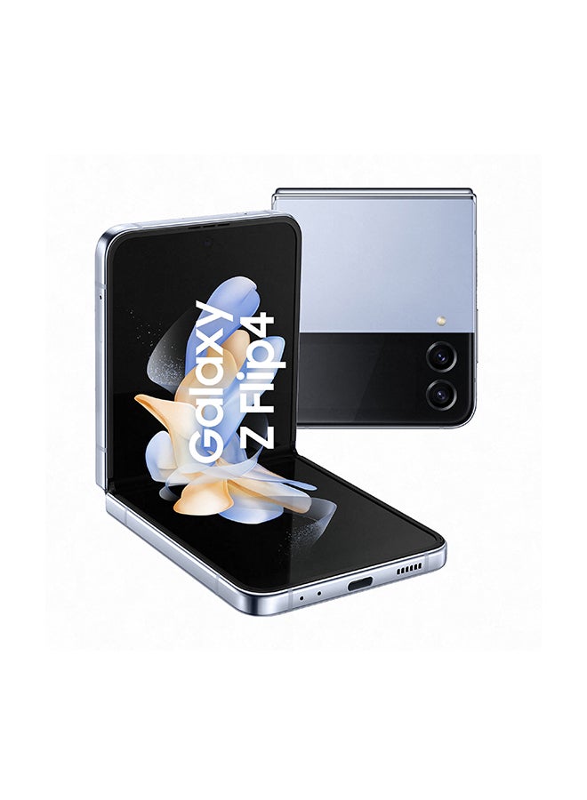 سامسونج - هاتف Galaxy Z Flip 4 5G بشريحة اتصال واحدة باللون الأزرق وذاكرة الوصول العشوائي (RAM) سعة 8 جيجابايت وسعة 256 جيجابايت - الإصدار العالمي - Image 1