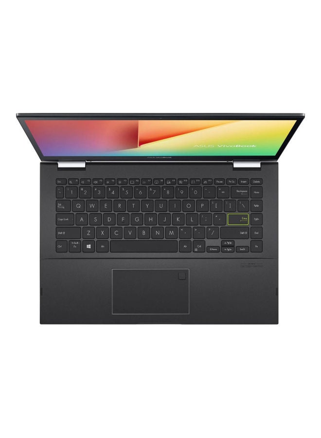 ASUS - Vivobook Flip 14 TP470EA Touchsreen Laptop With 14-Inch FHD Display, Core i5-1135G7 Processer/8GB RAM/512GB SSD/Intel Iris Xe Graphics/Windows 11 Home English Black - Image 1