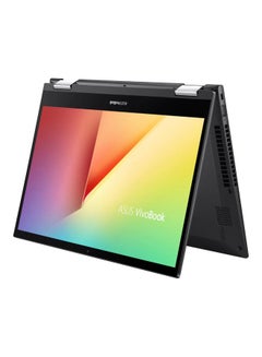 Vivobook Flip 14 TP470EA Touchsreen Laptop With 14-Inch FHD Display, Core i5-1135G7 Processer/8GB RAM/512GB SSD/Intel Iris Xe Graphics/Windows 11 Home English Black