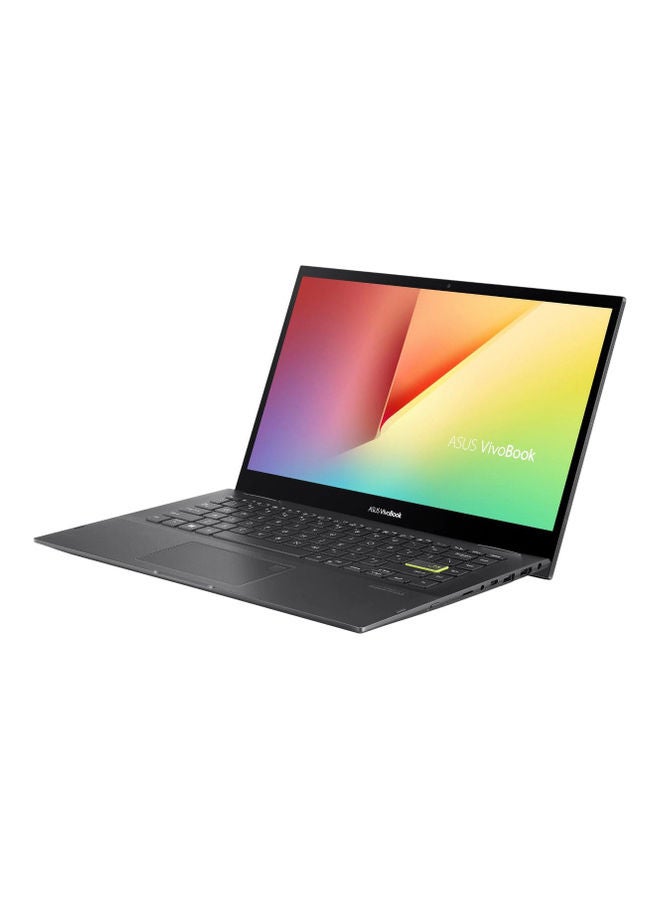 ASUS - Vivobook Flip 14 TP470EA Touchsreen Laptop With 14-Inch FHD Display, Core i5-1135G7 Processer/8GB RAM/512GB SSD/Intel Iris Xe Graphics/Windows 11 Home English Black - Image 1