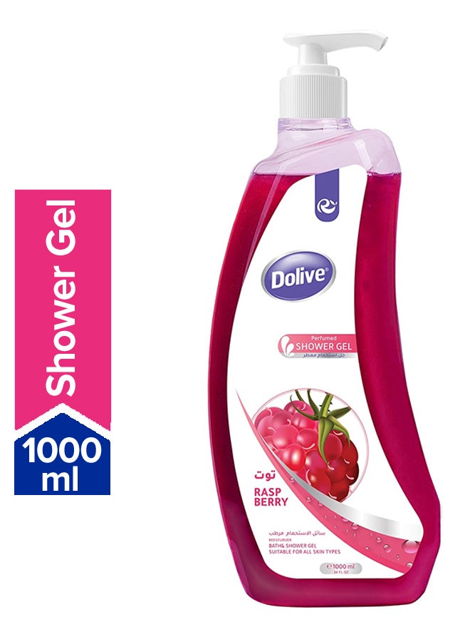 Dolive - Shower Gel Body Wash Raspberry 1000ml - Image 1