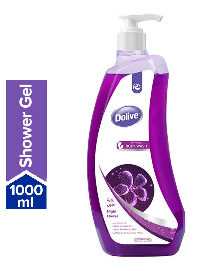 Dolive - Shower Gel, Body Wash, Night Flower Purple 1000ml - Image 1