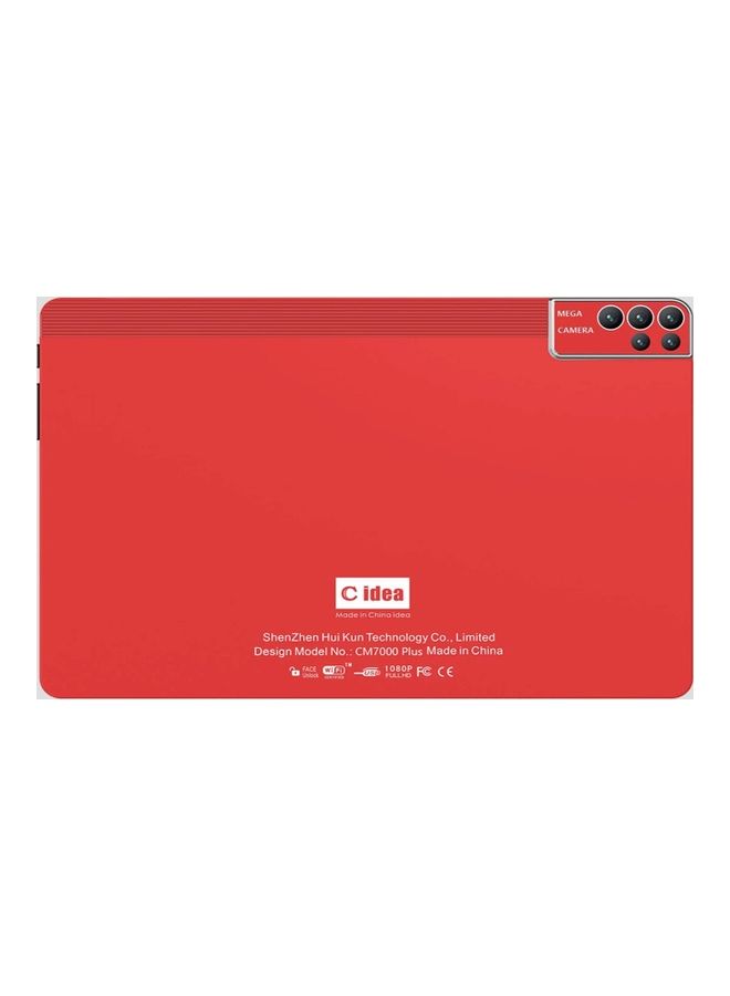 C idea - CM7000 Plus 10-Inch Smart Android Tablet Dual SIM 6GB RAM 256GB 5G With Bluetooth Keyboard Red - Image 1