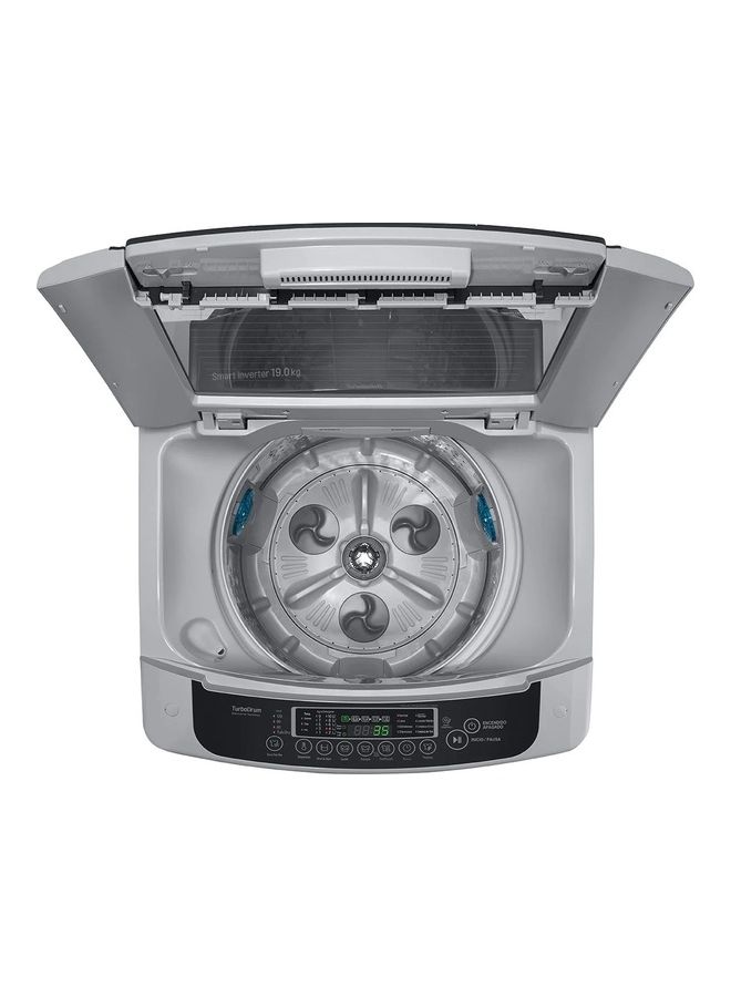 LG - Top Load Washer - Smart Inverter Control Turbo Drum Smart Diagnosis T1885NEHTE Middle Silver - Image 1