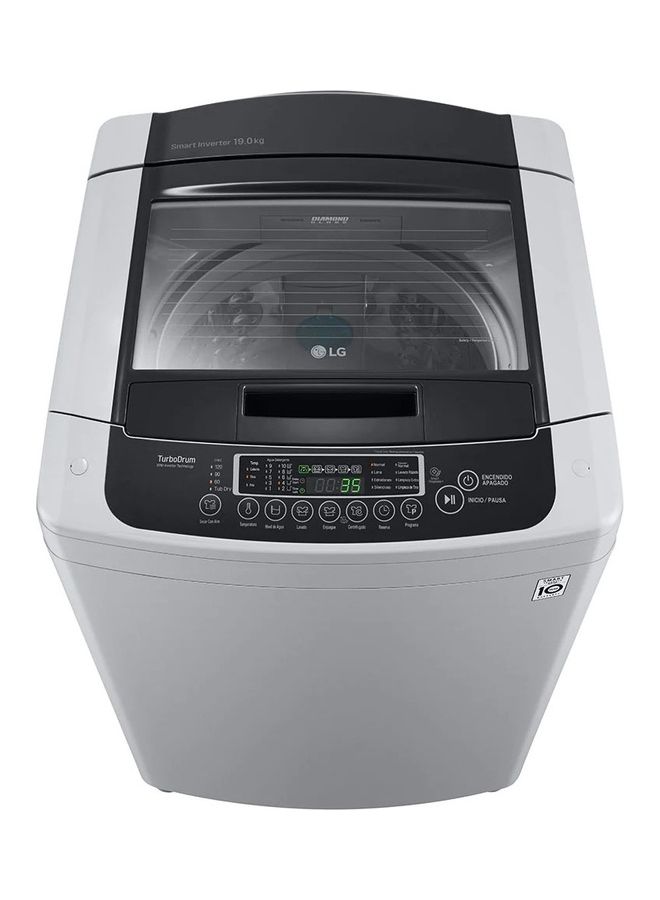 LG - Top Load Washer - Smart Inverter Control Turbo Drum Smart Diagnosis T1885NEHTE Middle Silver - Image 1
