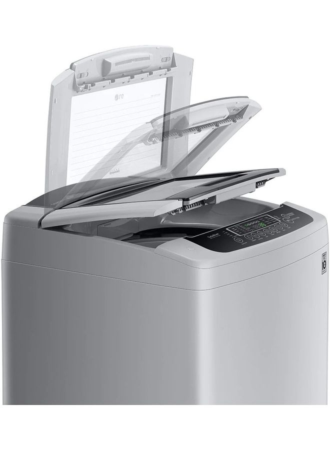 LG - Top Load Washer - Smart Inverter Control Turbo Drum Smart Diagnosis T1885NEHTE Middle Silver - Image 1