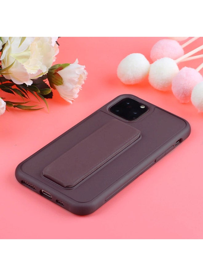 MARGOUN Hand Grip Foldable Magnetic Kickstand Wrist Strap Case Cover For iPhone 14 Pro Max 6.7-Inch Maroon - Image 4