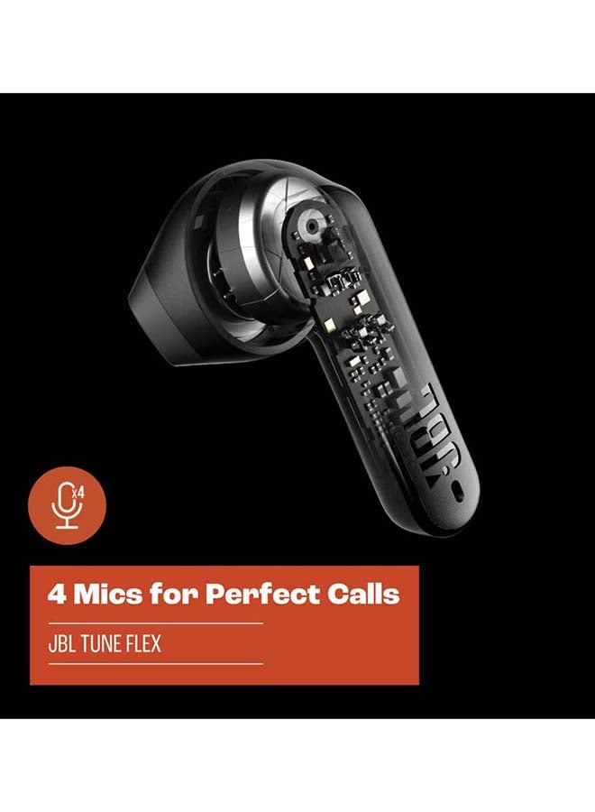 JBL - Tune Flex True Wireless Noise Cancelling Earbuds Black - Image 1