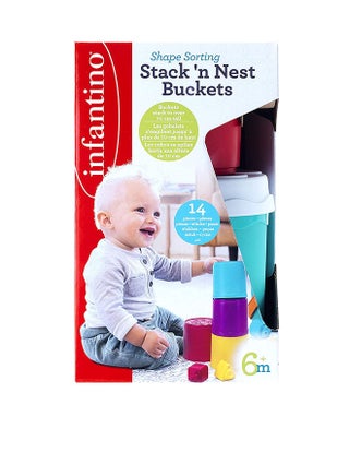 Shape Sorting Stack And Nest Buckets - 10 Count 13.99x15.18x15.18cm - v1662543271/N44124773A_1