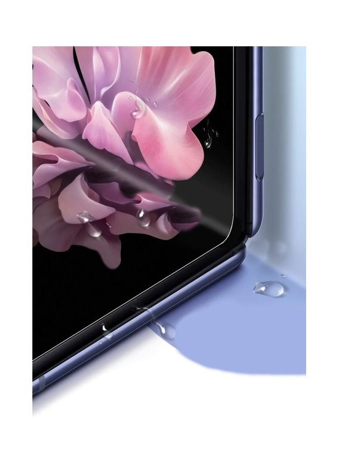 MARGOUN - Samsung Galaxy Z Flip 4 Screen Protector Full Coverage Front and Back Camera Lens Protector HD Anti-Scratch Flexible Hydrogel Clear TPU Film Clear - Image 1
