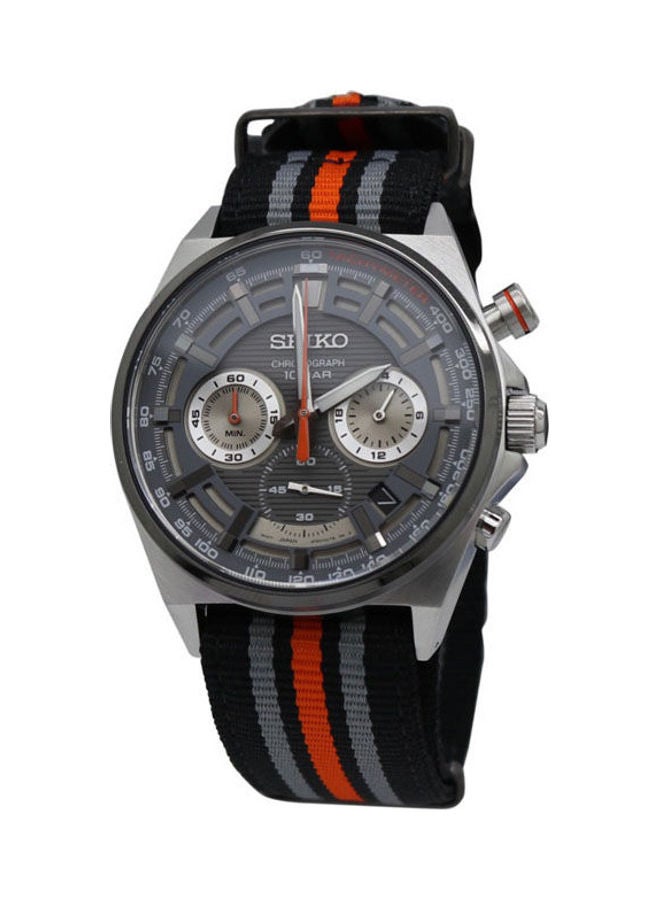 سيكو ساعة يد كرونوغراف بسوار من النايلون طراز SSB403P1 للرجال - Image 1