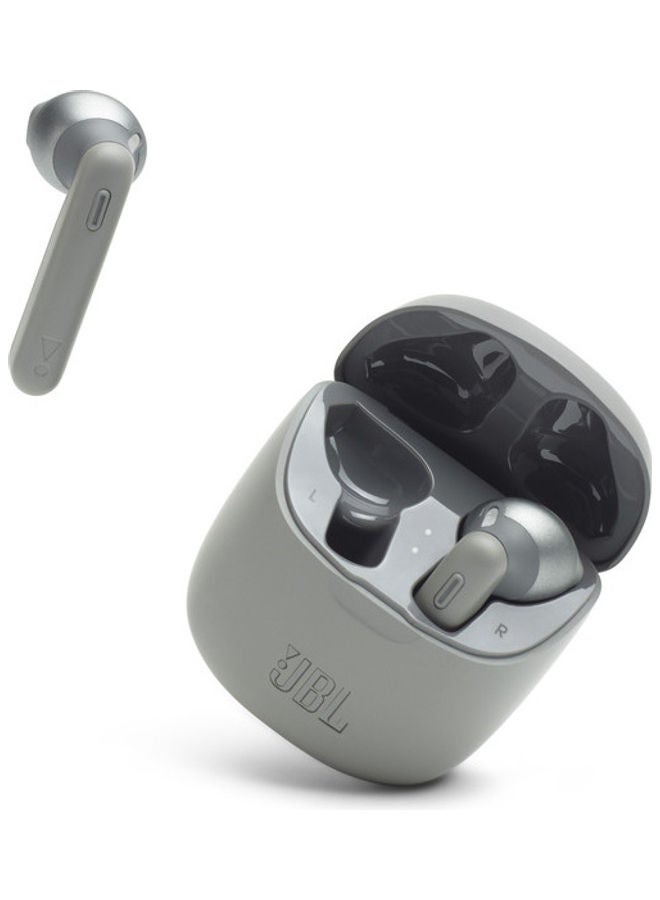 JBL - Tune 225Tws True Wireless Earbud Headphones - Pure Bass Sound - 25H Battery - Dual Connect - Voice Assistant Grey - Image 1