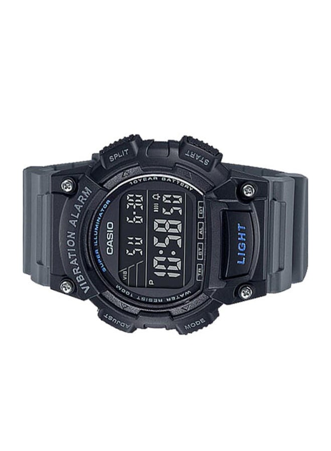CASIO Men's Watch Youth Digital Black Dial Resin Band - W-736H-8BVDF  - Image 2