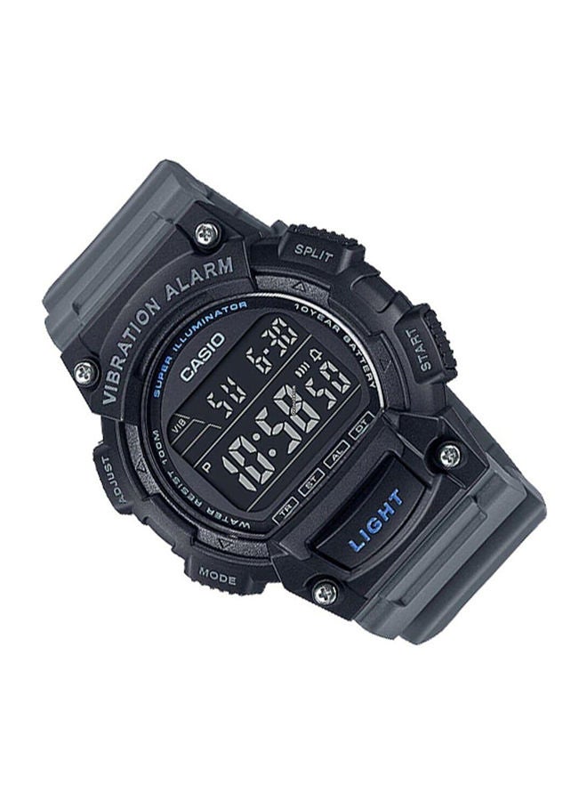 CASIO Men's Watch Youth Digital Black Dial Resin Band - W-736H-8BVDF  - Image 3