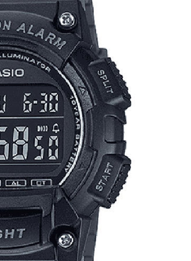 CASIO Men's Watch Youth Digital Black Dial Resin Band - W-736H-8BVDF  - Image 4