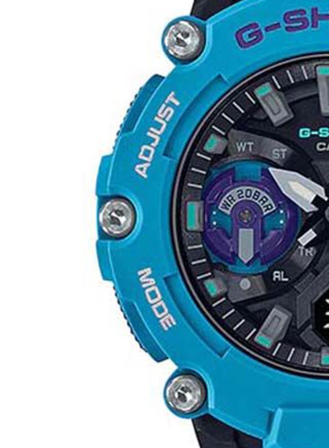 CASIO - Analog Plus Digital Round Watch GA-2200-2ADR - 50 mm - Blue - Image 1