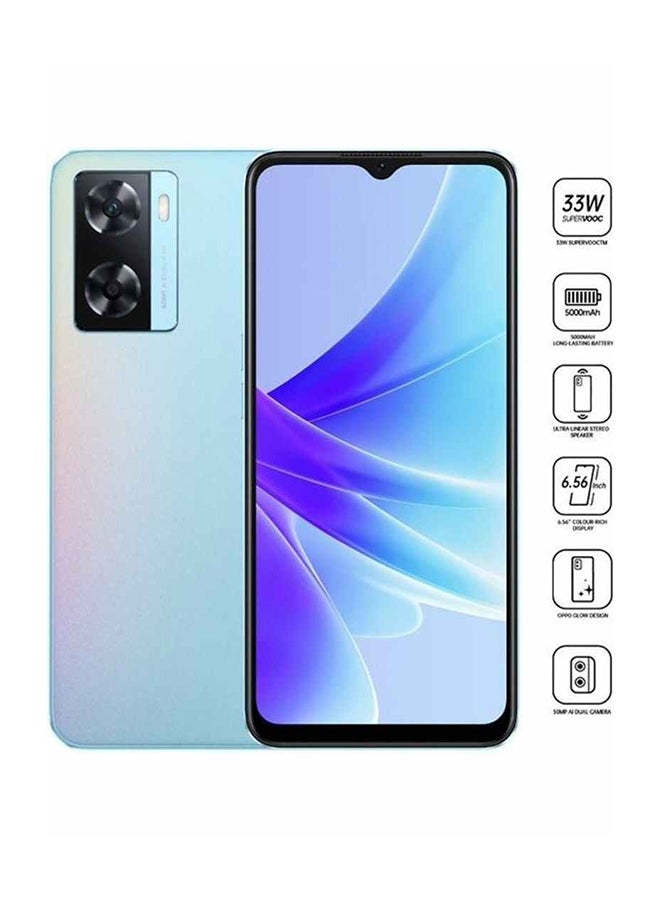 A77 Dual SIM Sky Blue 4GB RAM 128GB 4G LTE With Earphone - Middle East Version - v1662560997/N53348734A_4