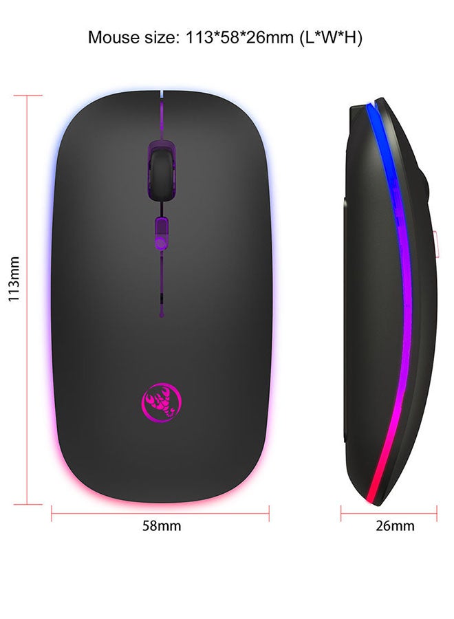 إتش إكس إس جيه ماوس لاسلكي يعمل بالبلوتوث طراز ‎996-LU أسود - Image 5