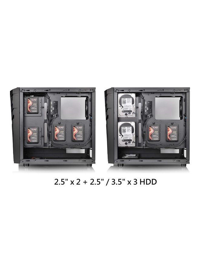 Thermaltake - Commander C32 Motherboard Sync ARGB ATX Mid Tower Computer Chassis with 2 200mm ARGB 5V Motherboard Sync RGB Front Fans + 1 120mm Rear Black Fan Pre-Installed CA-1N3-00M1WN-00 - Image 1