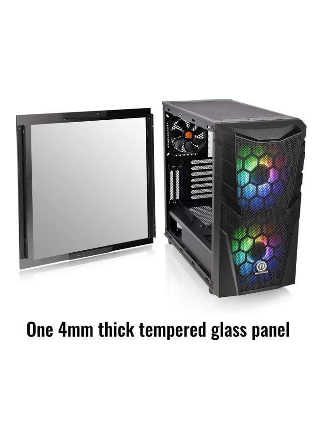 Thermaltake - Commander C32 Motherboard Sync ARGB ATX Mid Tower Computer Chassis with 2 200mm ARGB 5V Motherboard Sync RGB Front Fans + 1 120mm Rear Black Fan Pre-Installed CA-1N3-00M1WN-00 - Image 1