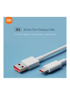 Xiaomi Type C 6A Super Fast Charging Data Cable White  - Image 3