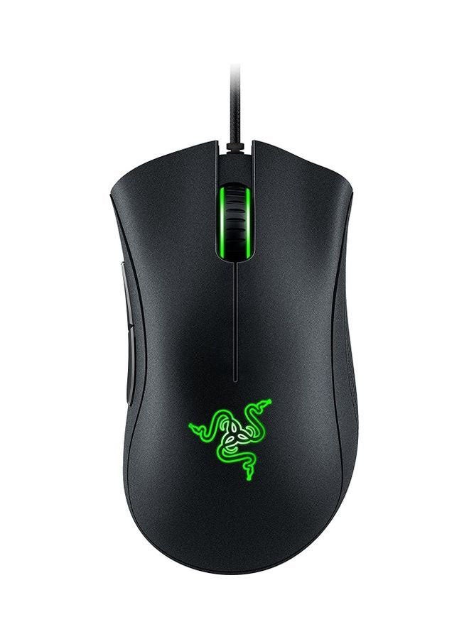 RAZER DeathAdder Essential Wired Gaming Mouse with 6,400 DPI Optical Sensor, 5 Prog Buttons, Mechanical Switches, Ergonomic Form Factor, Standard Stock Feet, 10M Clicks, Black | RZ01-03850100-R3M1 