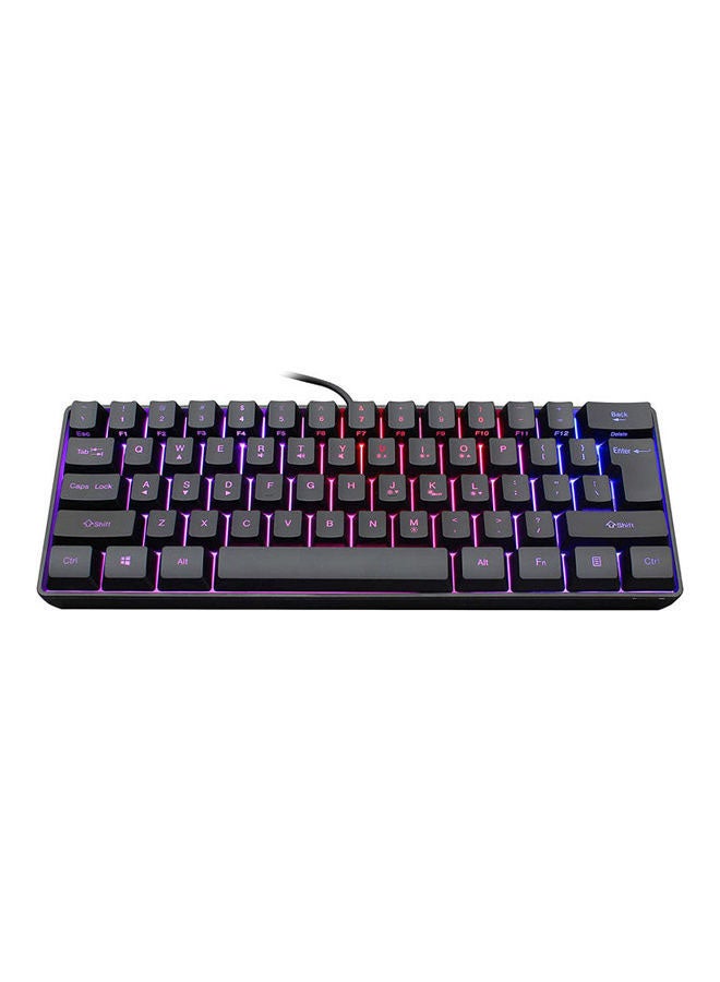 روك بو - لوحة مفاتيح للألعاب سلكية ضد الماء بإضاءة RGB خلفية و61 مفتاحاً - Image 1