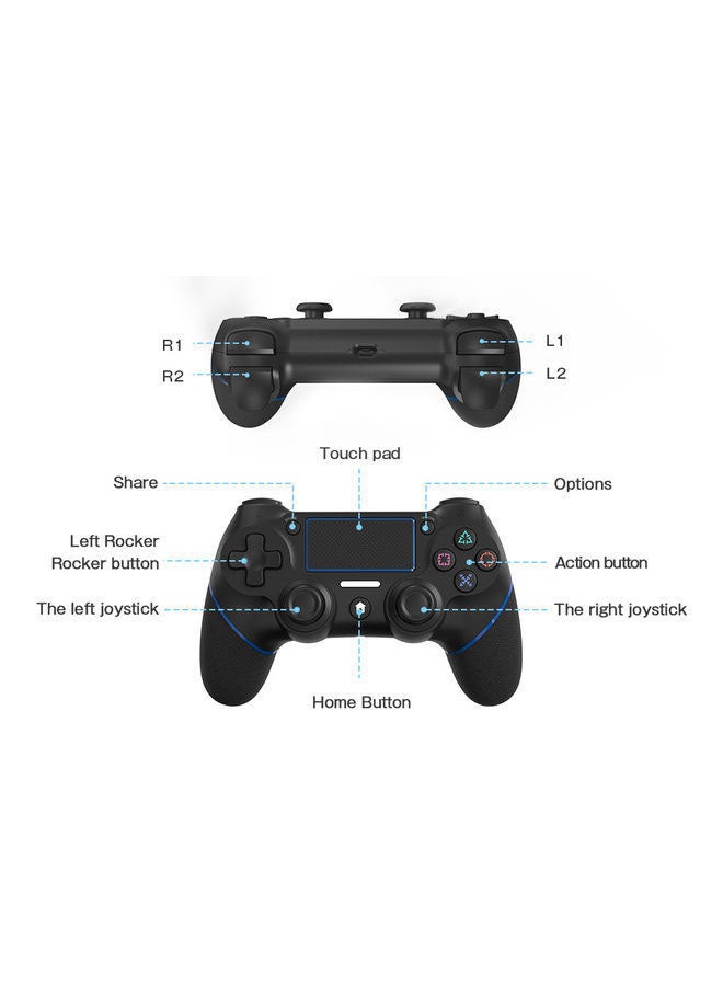 Arabest - Touch Panel Gamepad with Dual Vibration and Audio Function Wireless Controller for PS4/PC - Image 1