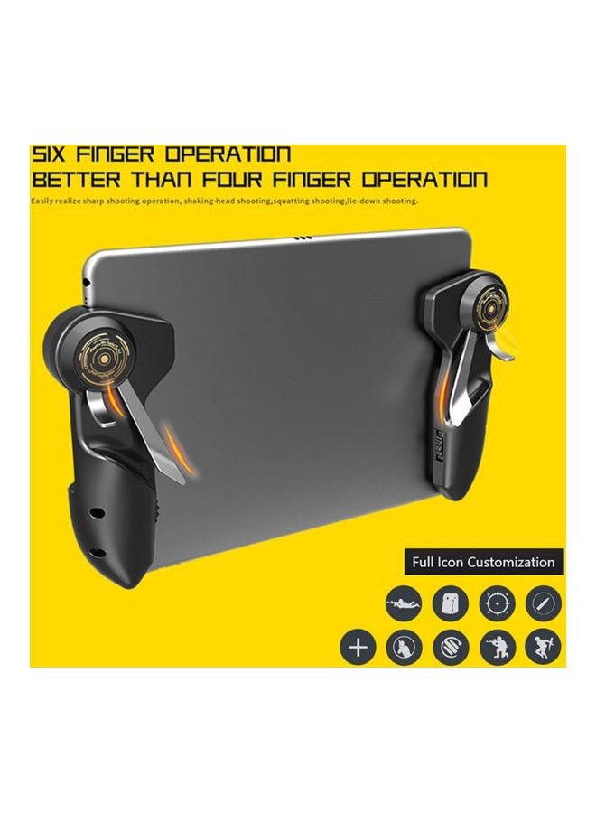 بلاك تايجر وحدة تحكم جويستيك PUBG للهواتف المحمولة مع أزرار لعبة Fire Aim Shooter المجانية لأجهزة Apple iPad/Tablet  - Image 4
