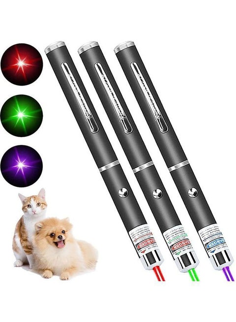 3-Piece Laser Pointer Pen Black