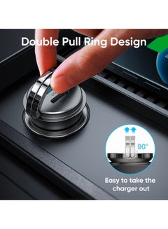 JOYROOM 20W Mini Dual-Port Ring-Pull Fast Car Charger (Pd+Qc3.0) Black  - Image 3