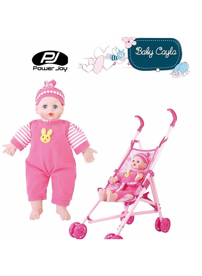 Baby Cayla Doll With Trolley Set Assorted 36cm - v1662618236/N23380438A_5