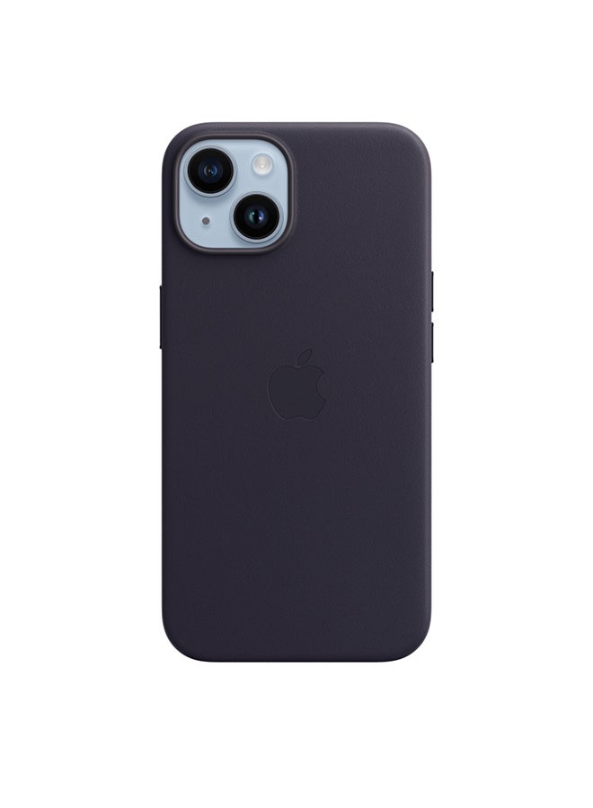 Apple - iPhone 14 Leather Case with MagSafe Ink - Image 1