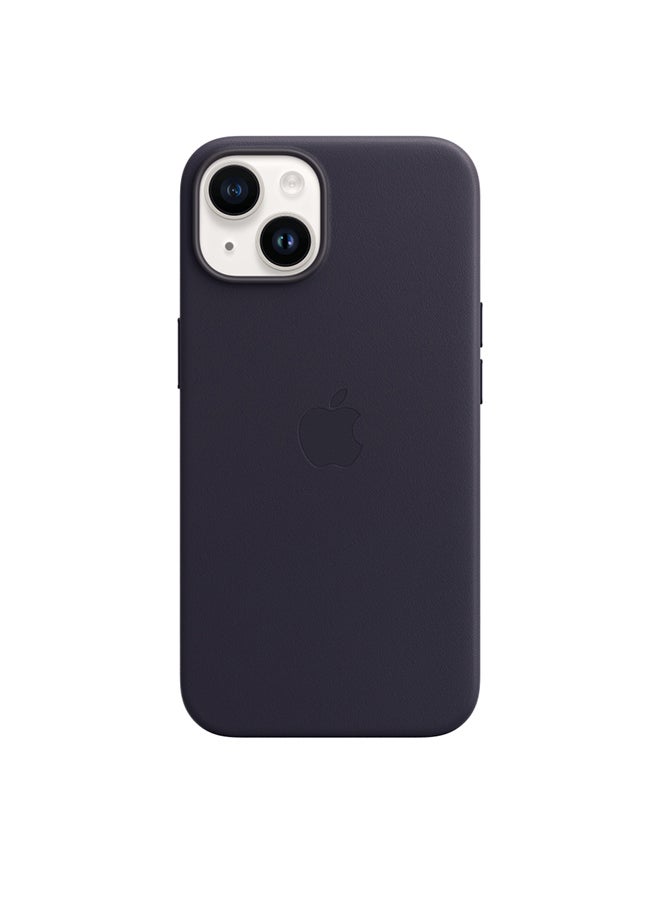 Apple - iPhone 14 Leather Case with MagSafe Ink - Image 1