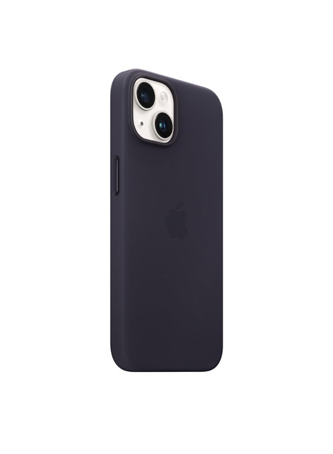 Apple - iPhone 14 Leather Case with MagSafe Ink - Image 1