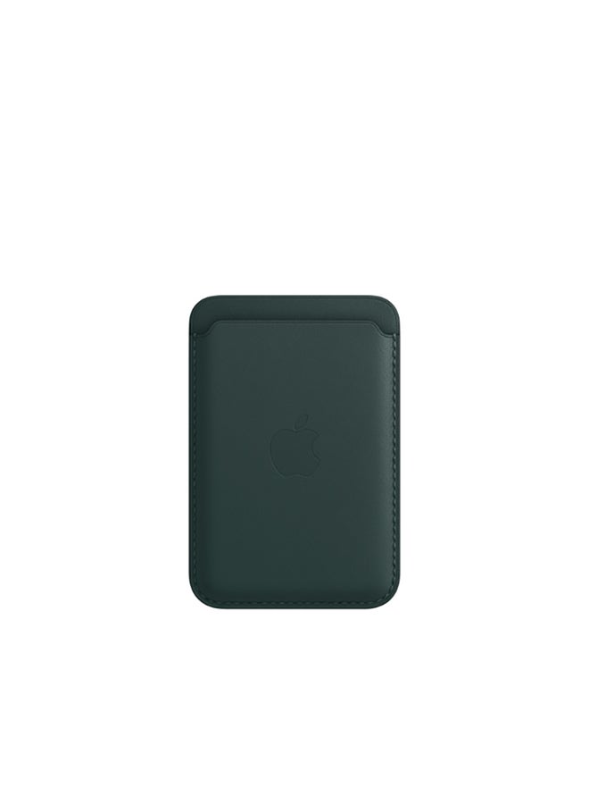 Apple iPhone Leather Wallet with MagSafe Forest Green - Image 1