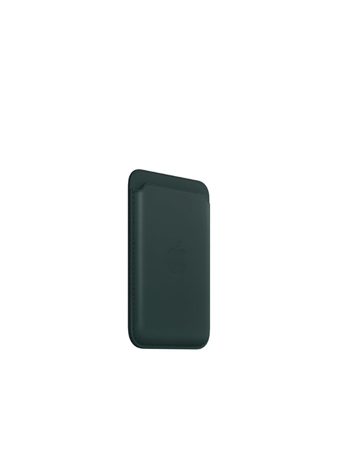 Apple iPhone Leather Wallet with MagSafe Forest Green - Image 2