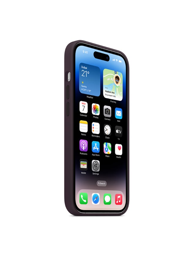 Apple iPhone 14 Pro Silicone Case with MagSafe Elderberry - Image 3