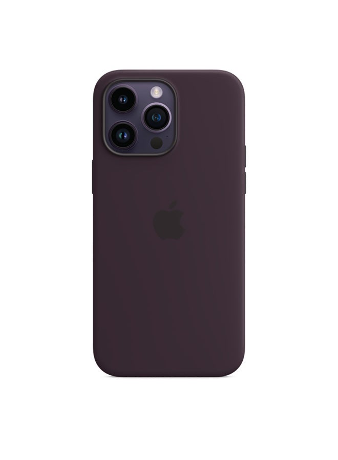 Apple - iPhone 14 Pro Max Silicone Case with MagSafe Elderberry - Image 1